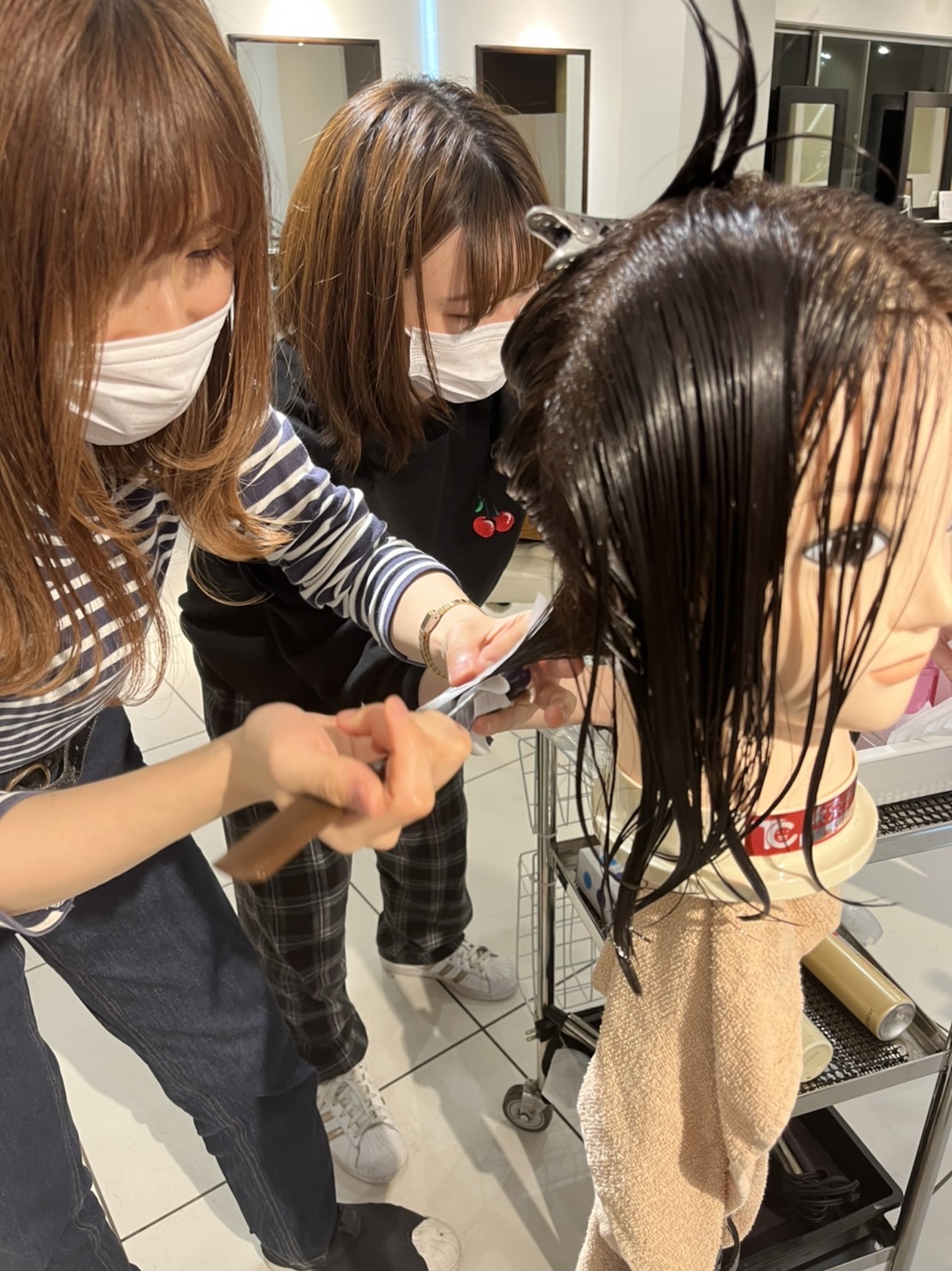 練習を見ていただきました！