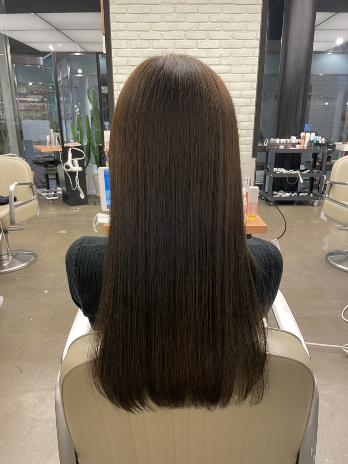 姉のヘアカラー