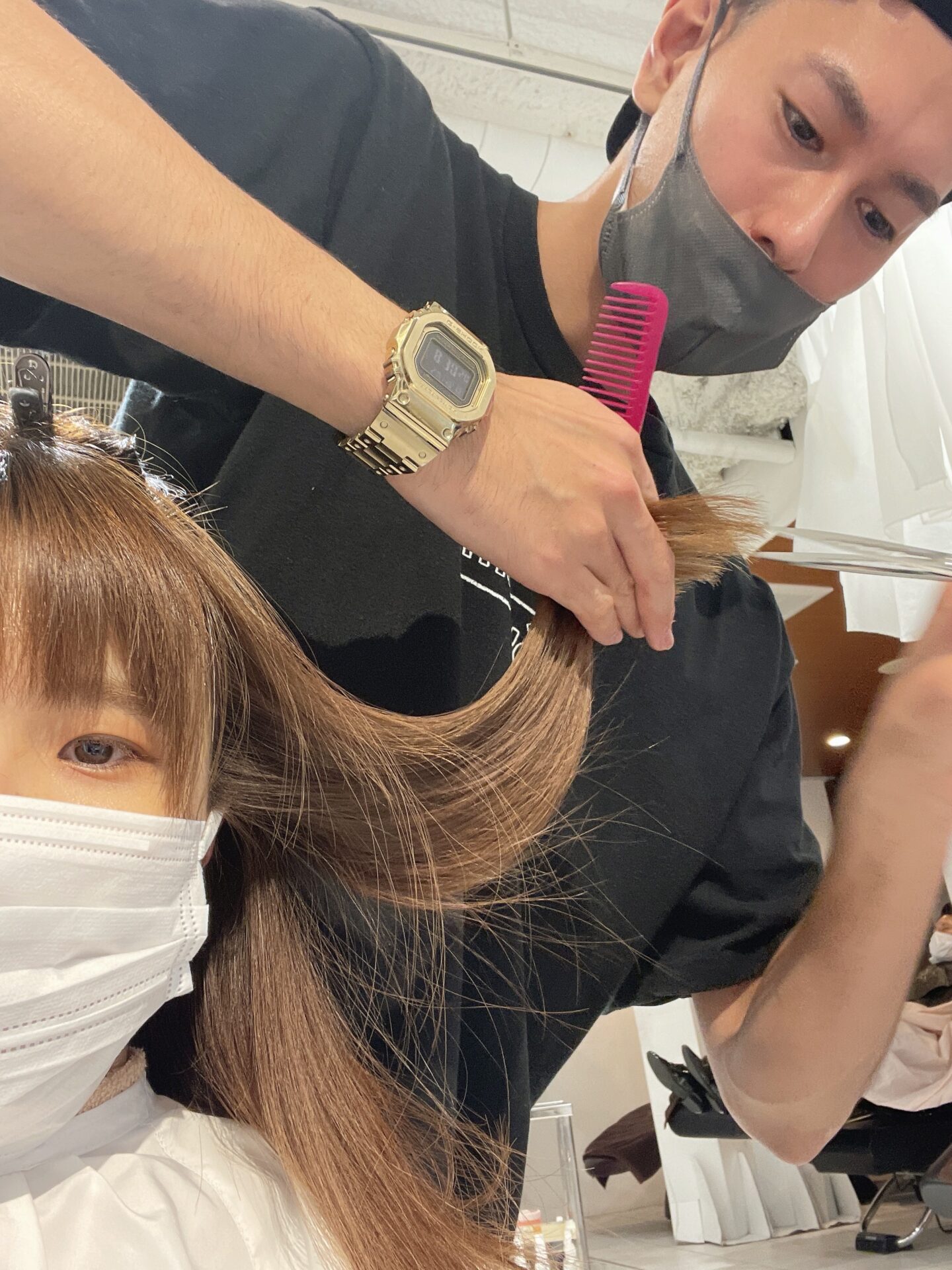 先日稲田さんにカットしてもらいました！