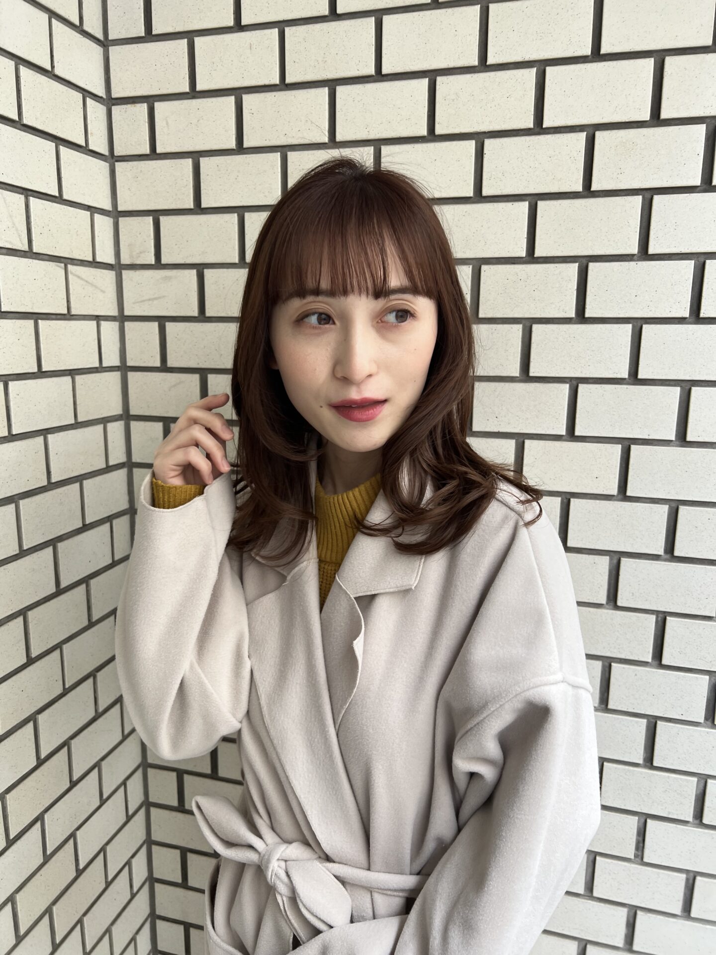 春の定番ピンクベージュカラー