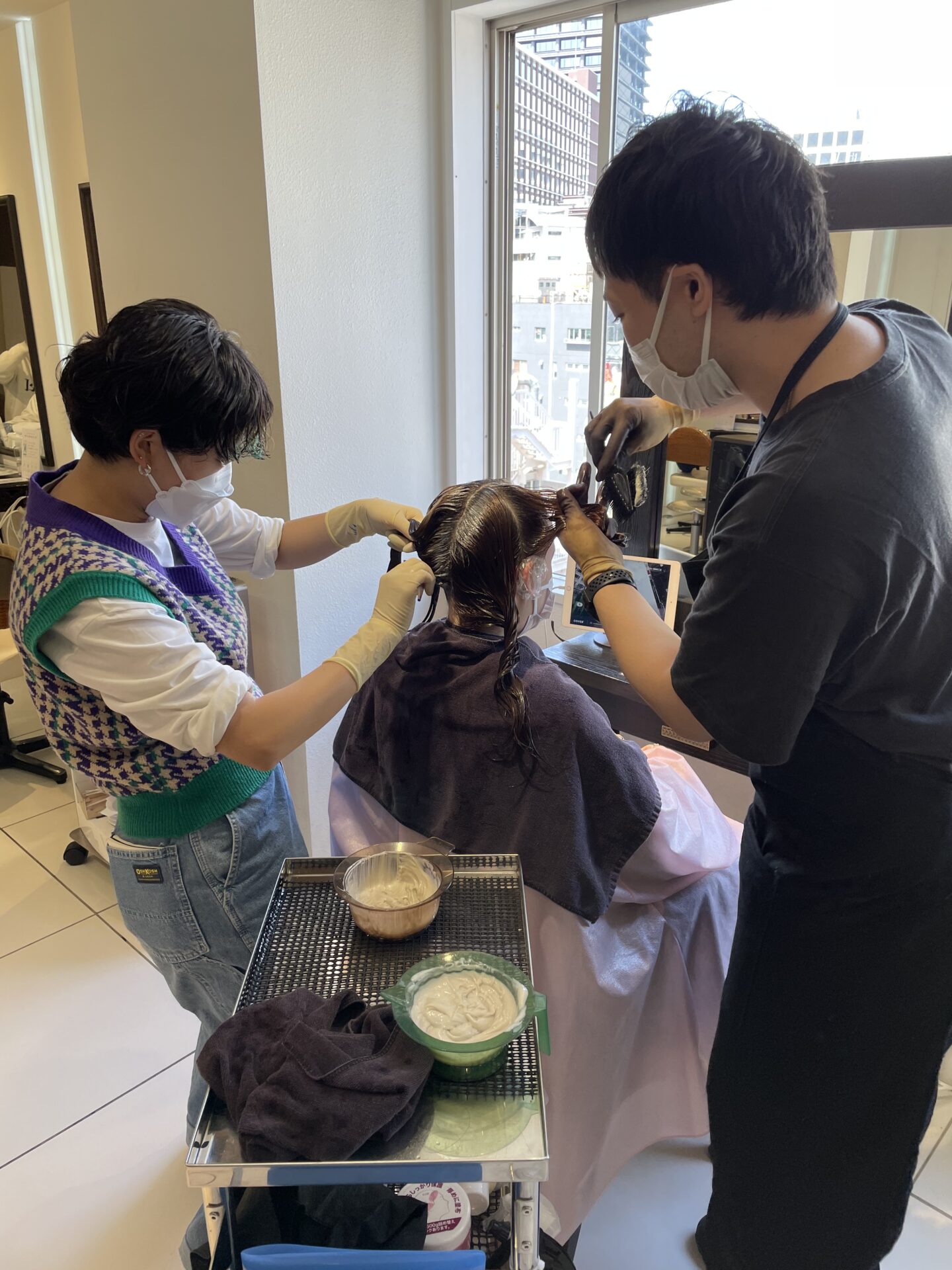 先輩とカラー🌈