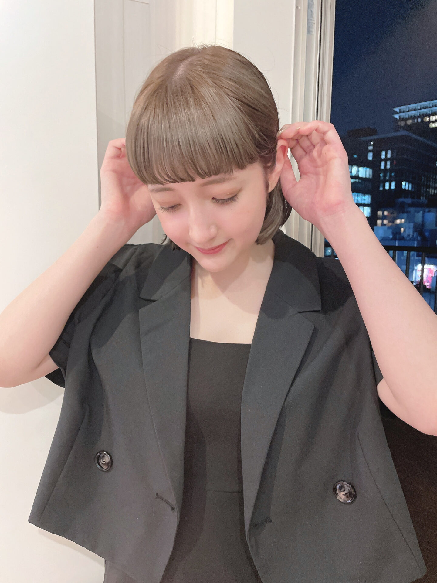 切りっぱなしも良いけれど、、丸みのあるボブも♪どちらも良い！^ ^