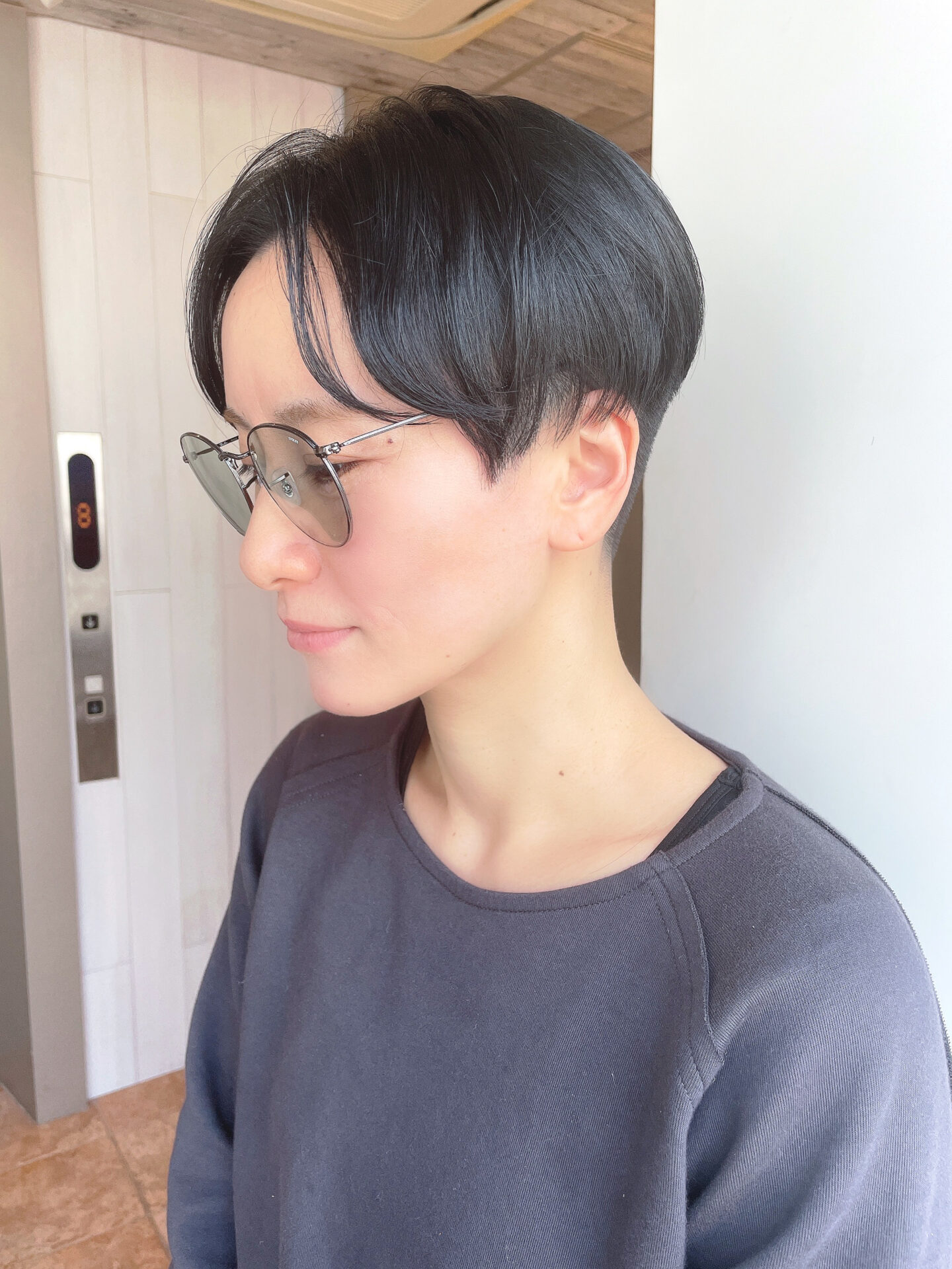 流行りに流行りのショートヘア♪^ ^