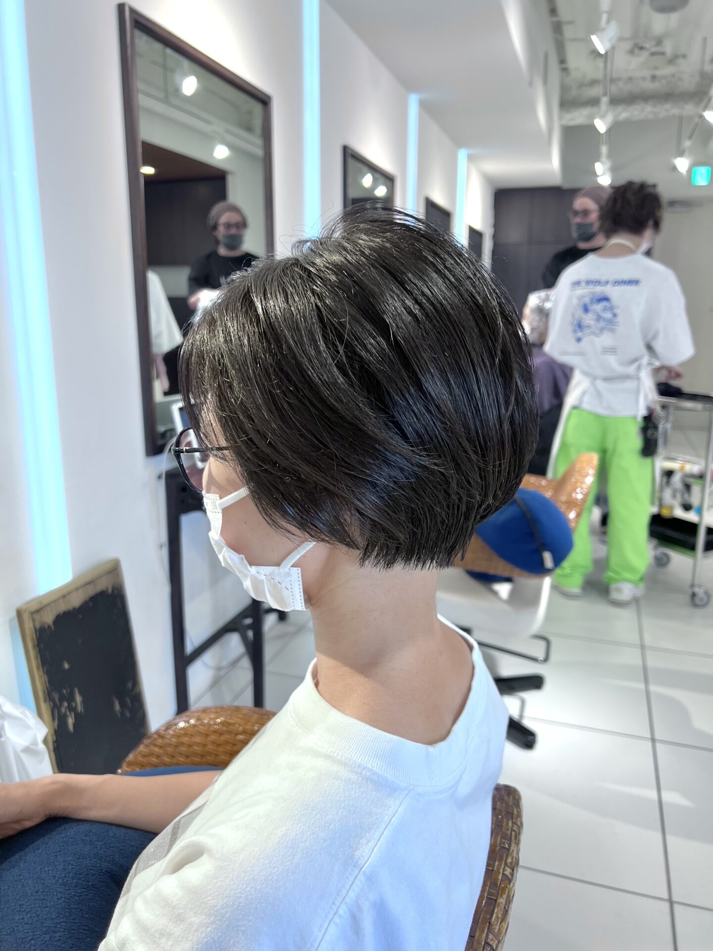 アイロンいらずショートヘアー
