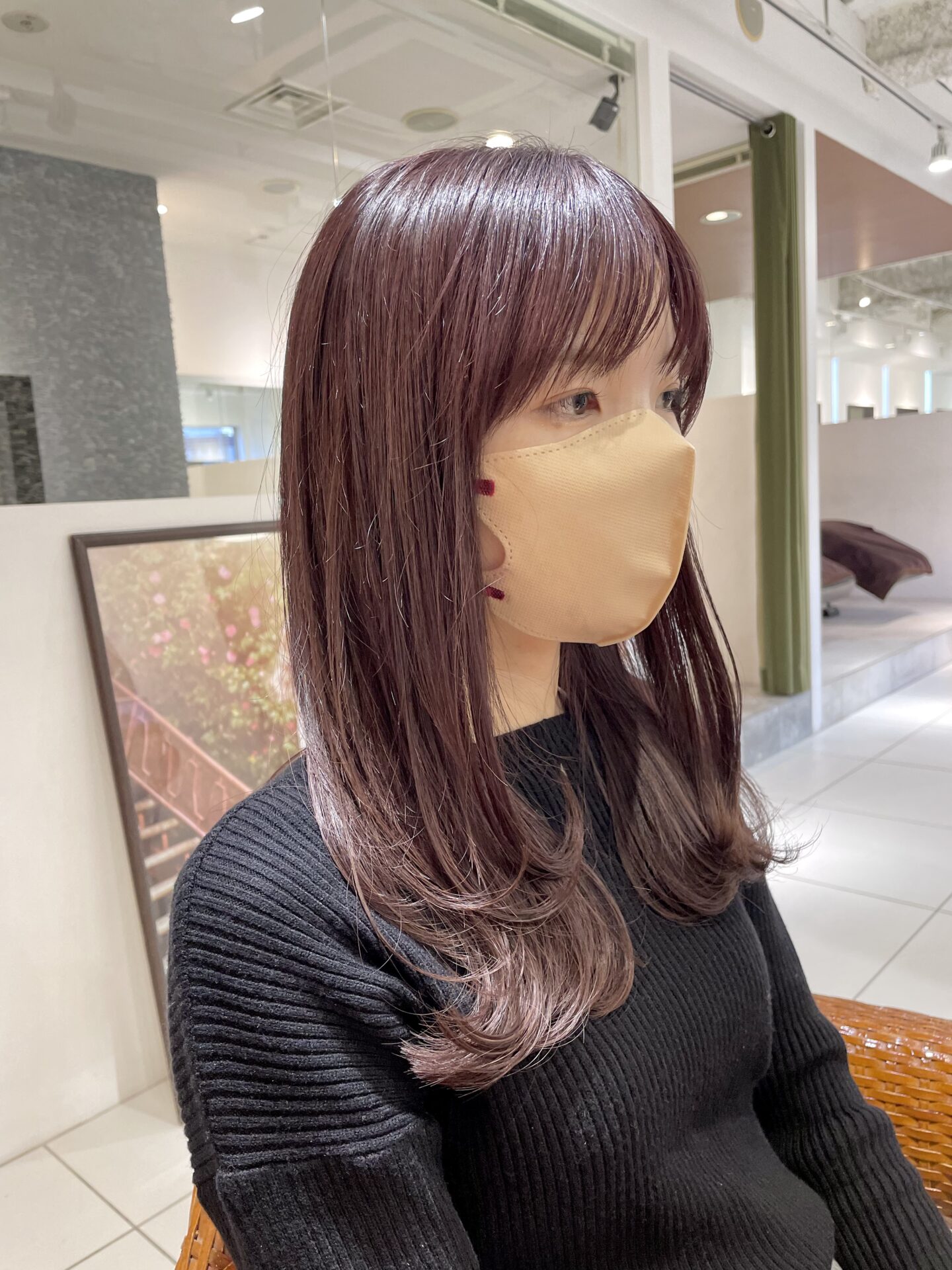 顔まわりにレイヤーを入れると、、ビフォーアフター