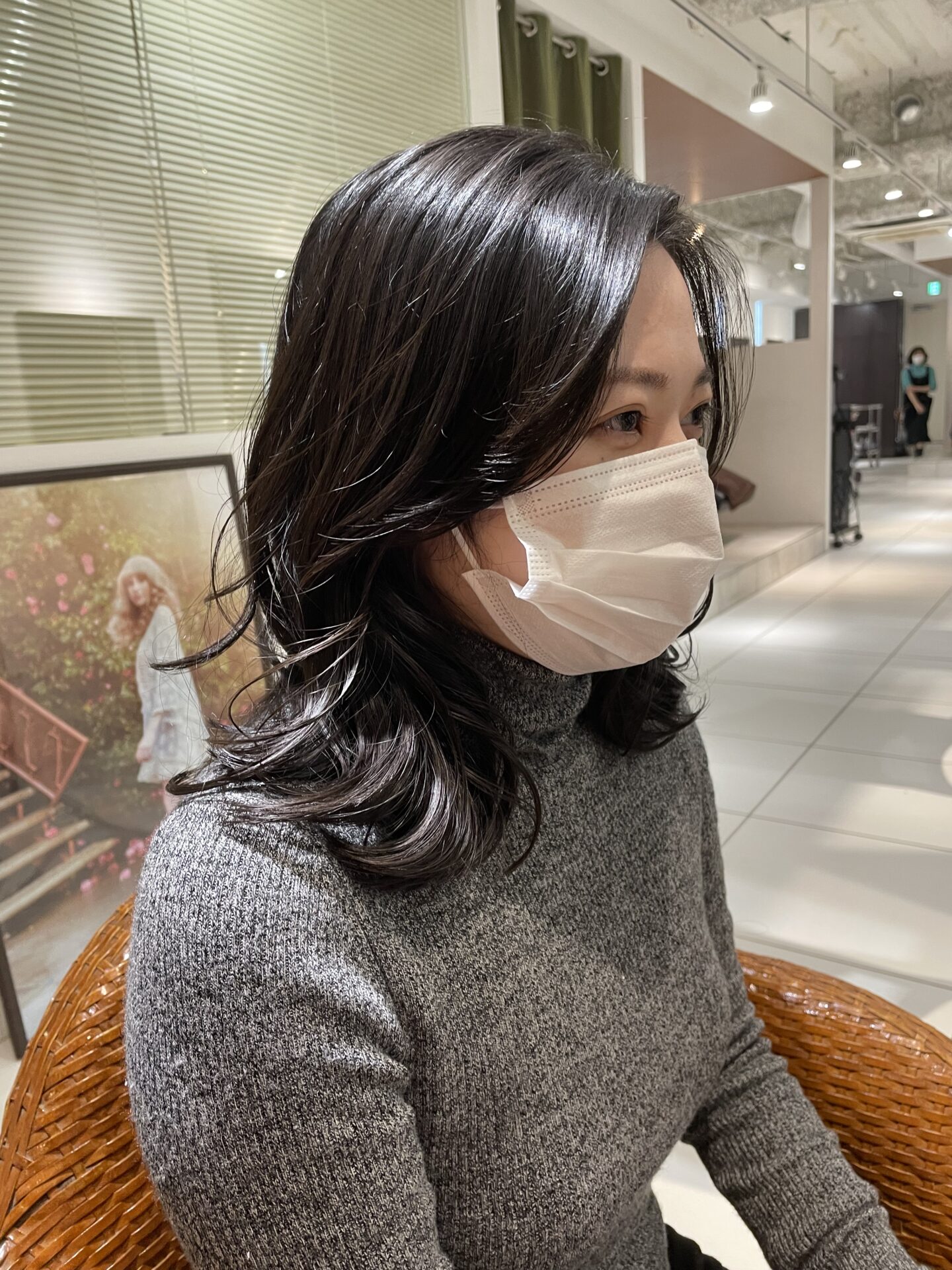 流れる顔まわりカット☆ビフォーアフター