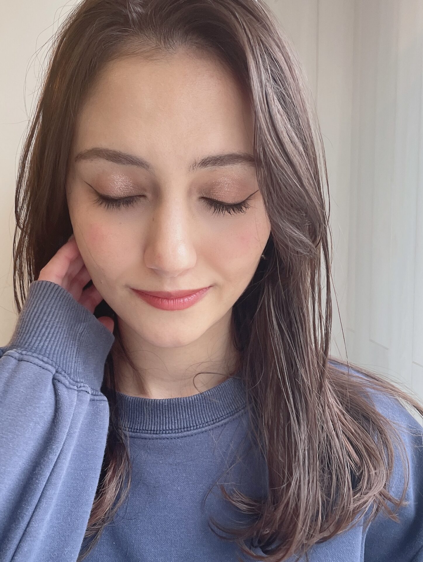 ツヤのあるグレージュ☆色持ち良し！^ ^