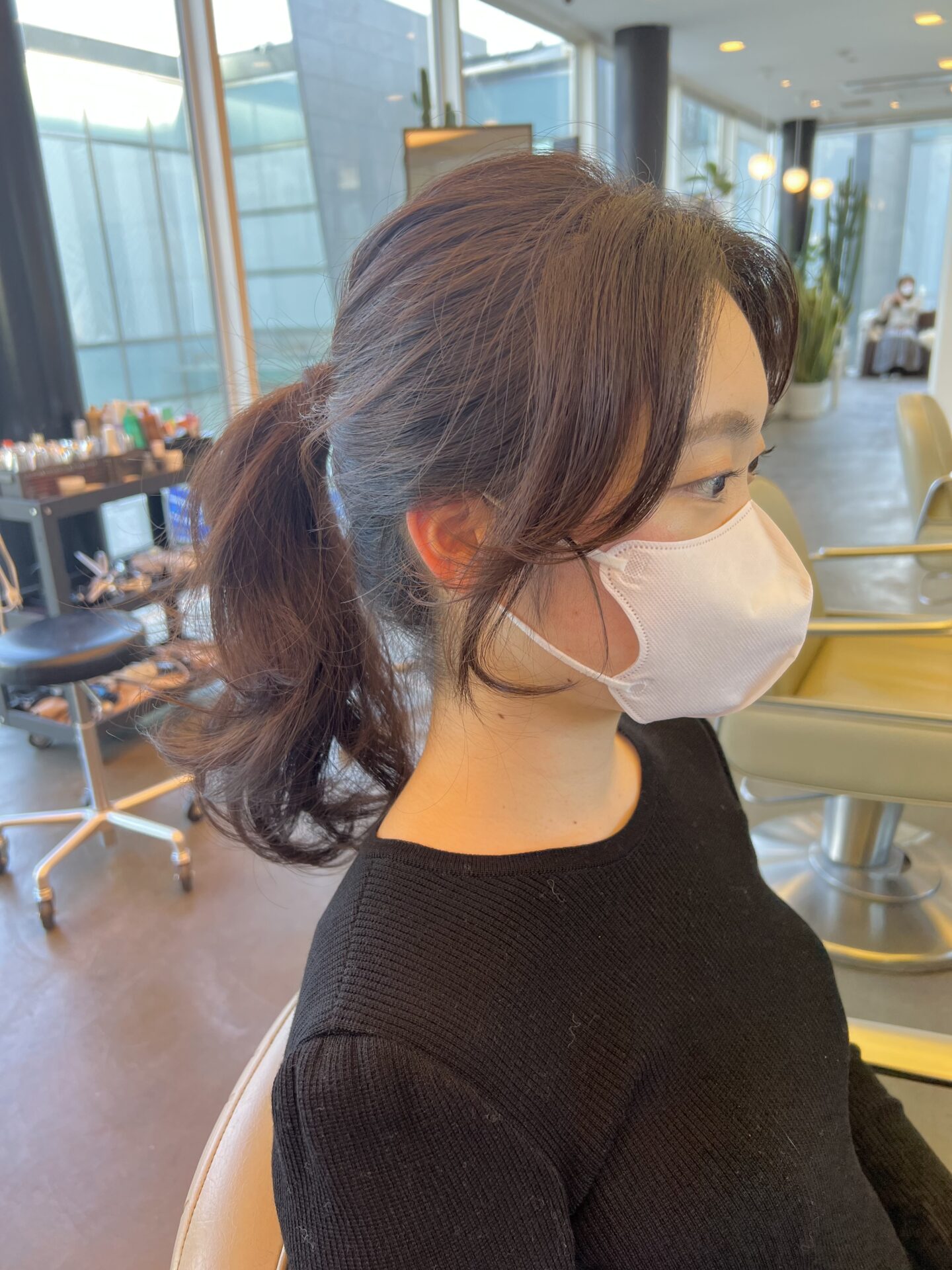 結んでも可愛い顔まわりカット🇰🇷