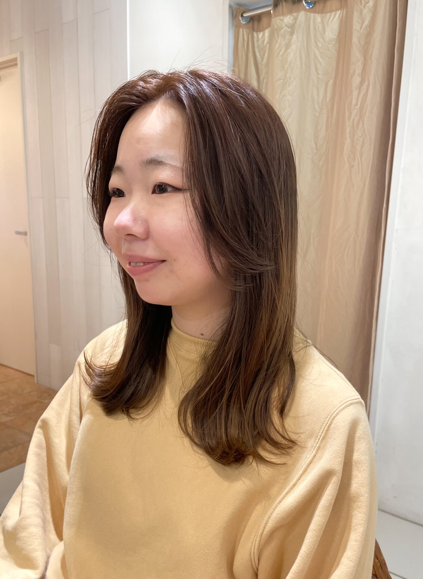 オレンジブラウンでツヤ感UP！カラーBeforeAfter