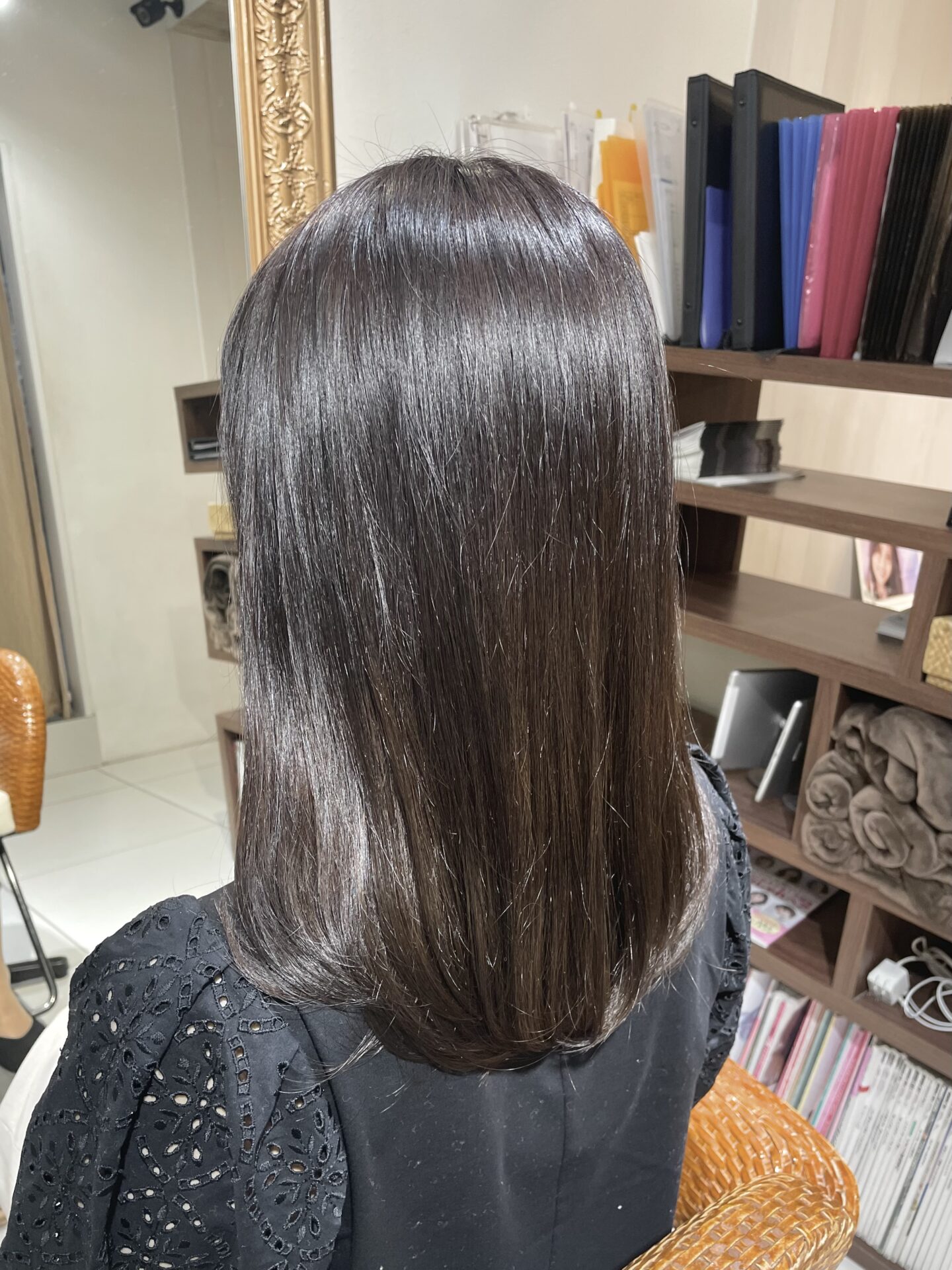 ダークグレージュカラービフォーアフター