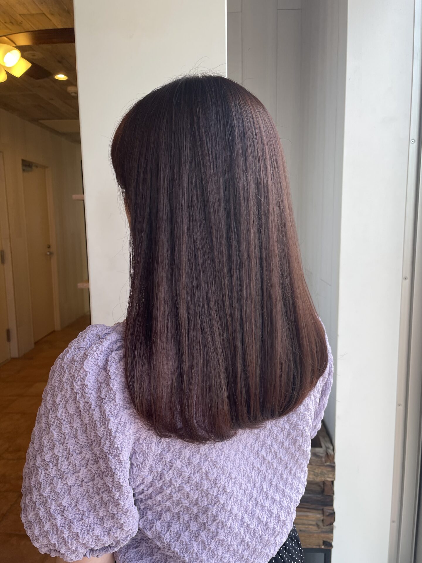 ピンクカラーbefore after