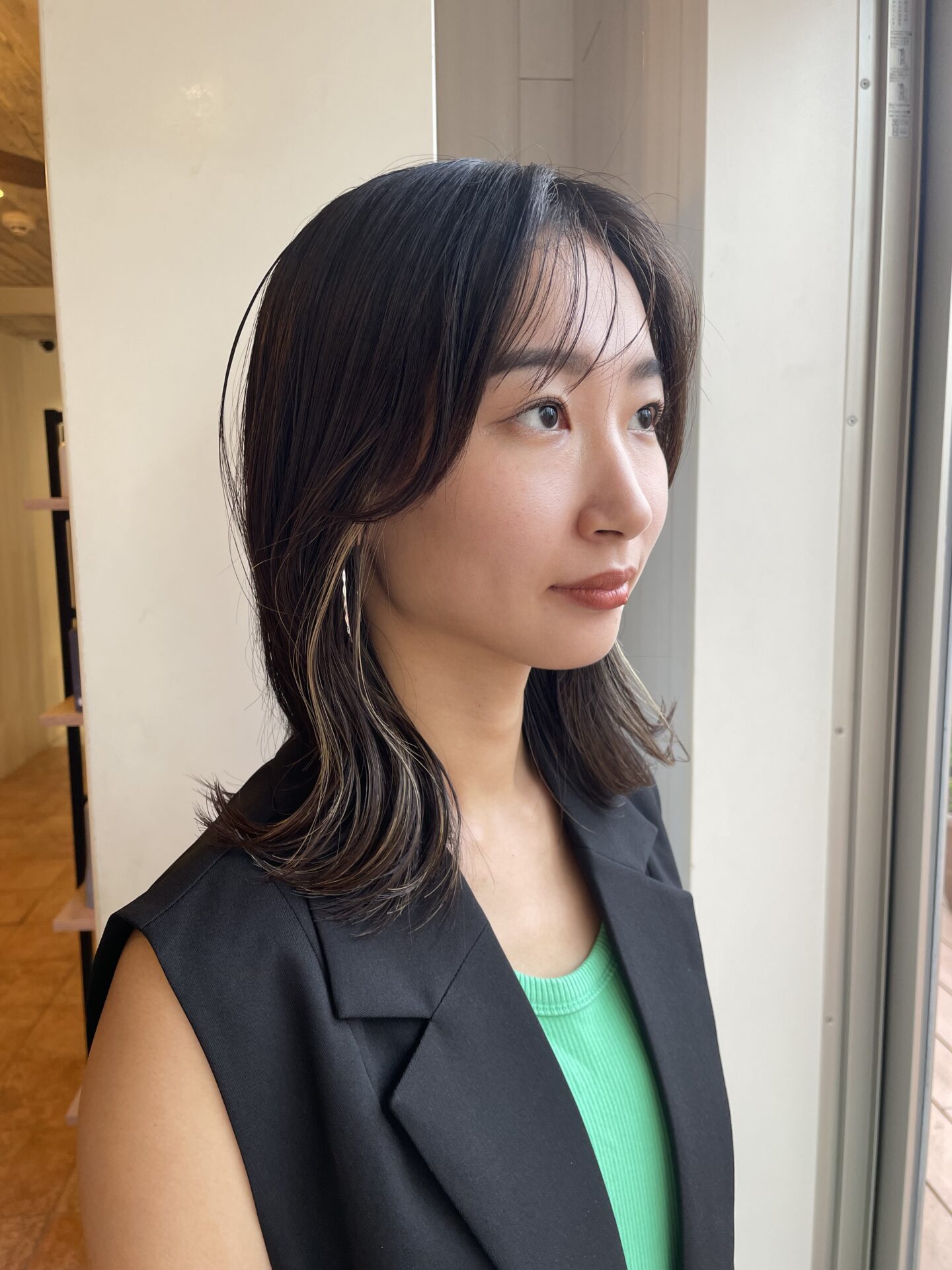 2wayシースルーバングbefore after