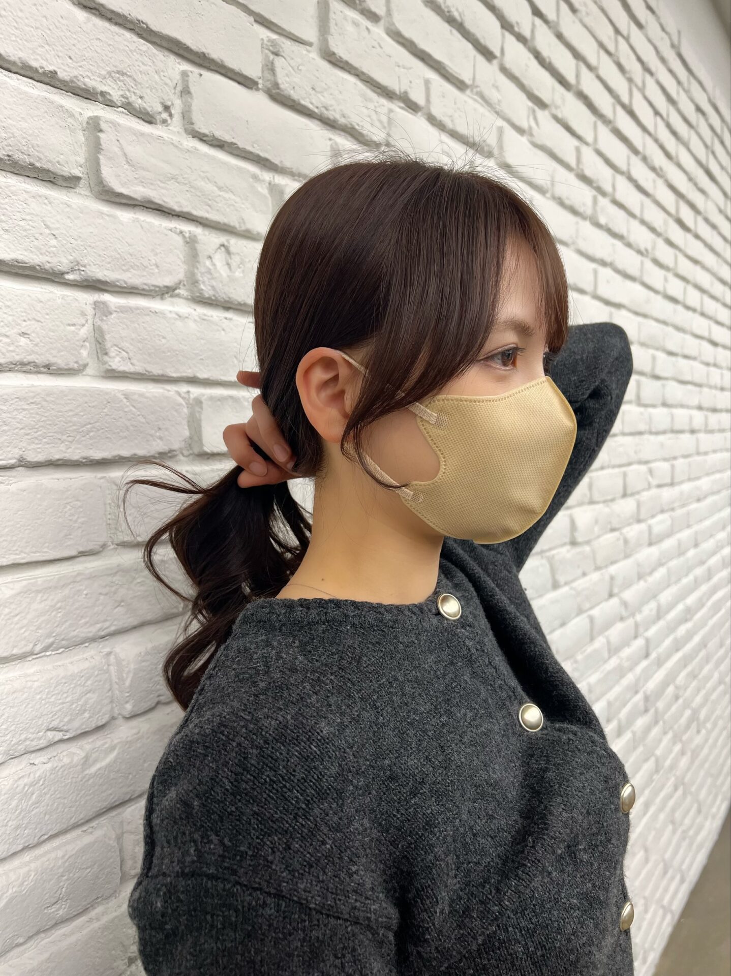 結んだ時も可愛い顔周りカット