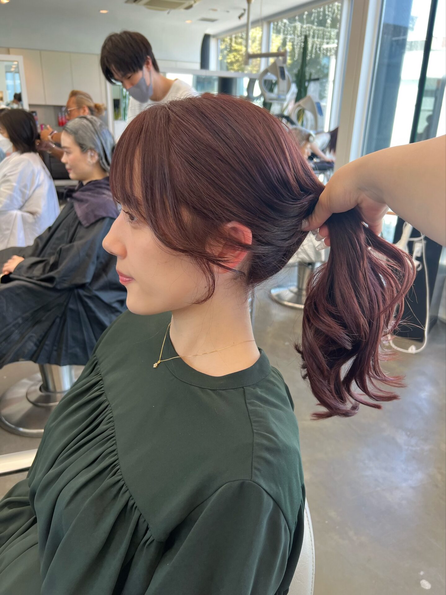 結んだ時も可愛くなる顔周りカット🇰🇷