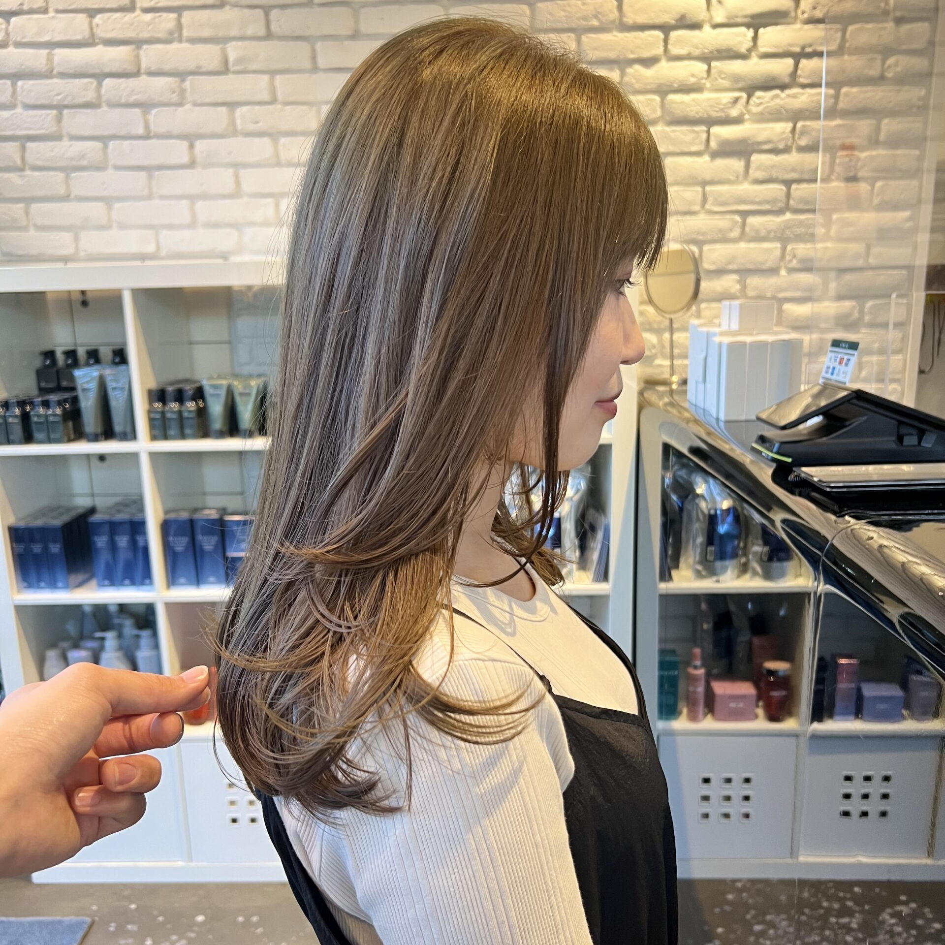 【竹ノ上剛貴】ブリーチなし透明感オリーブ