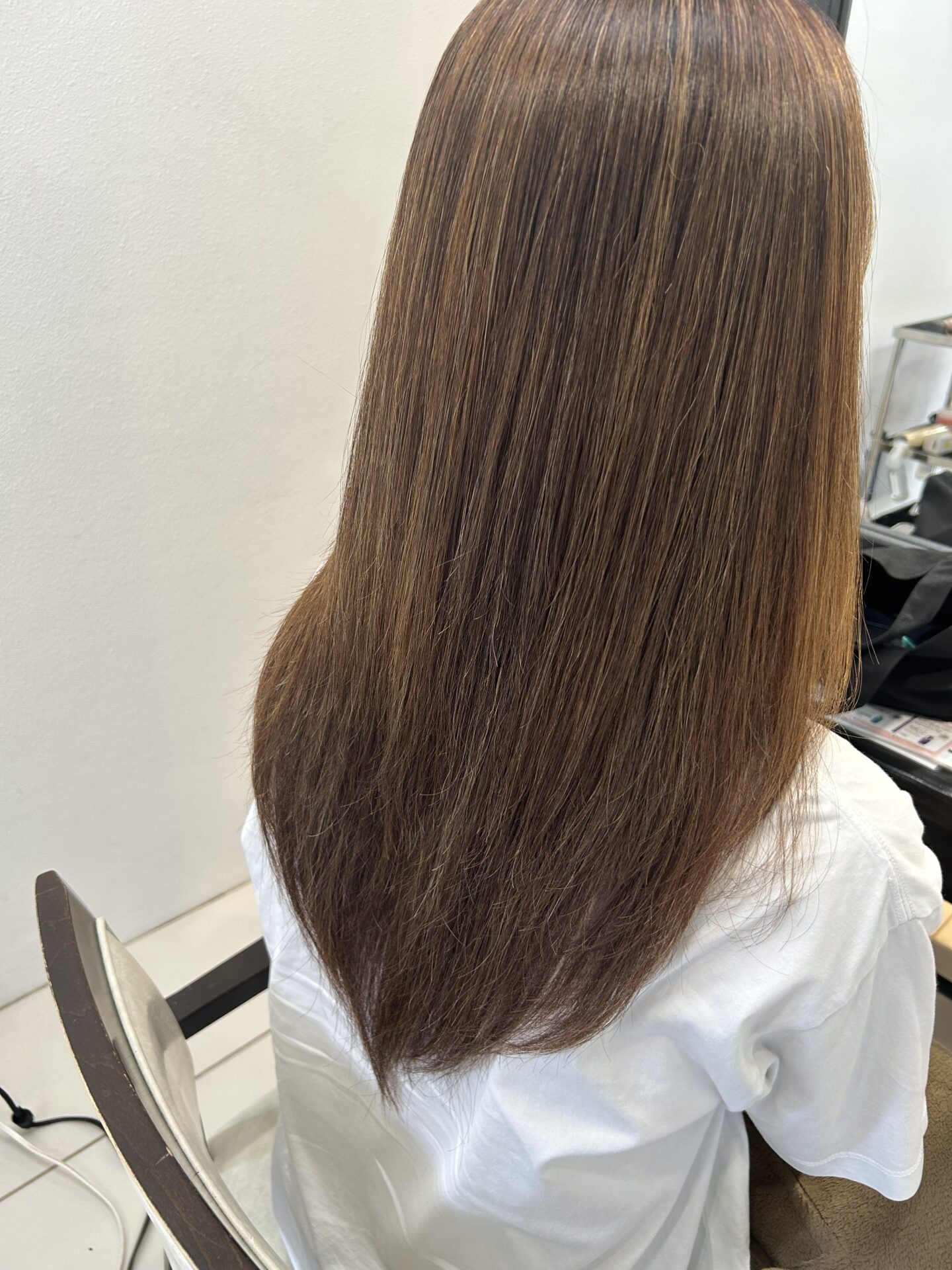 自然なストレート