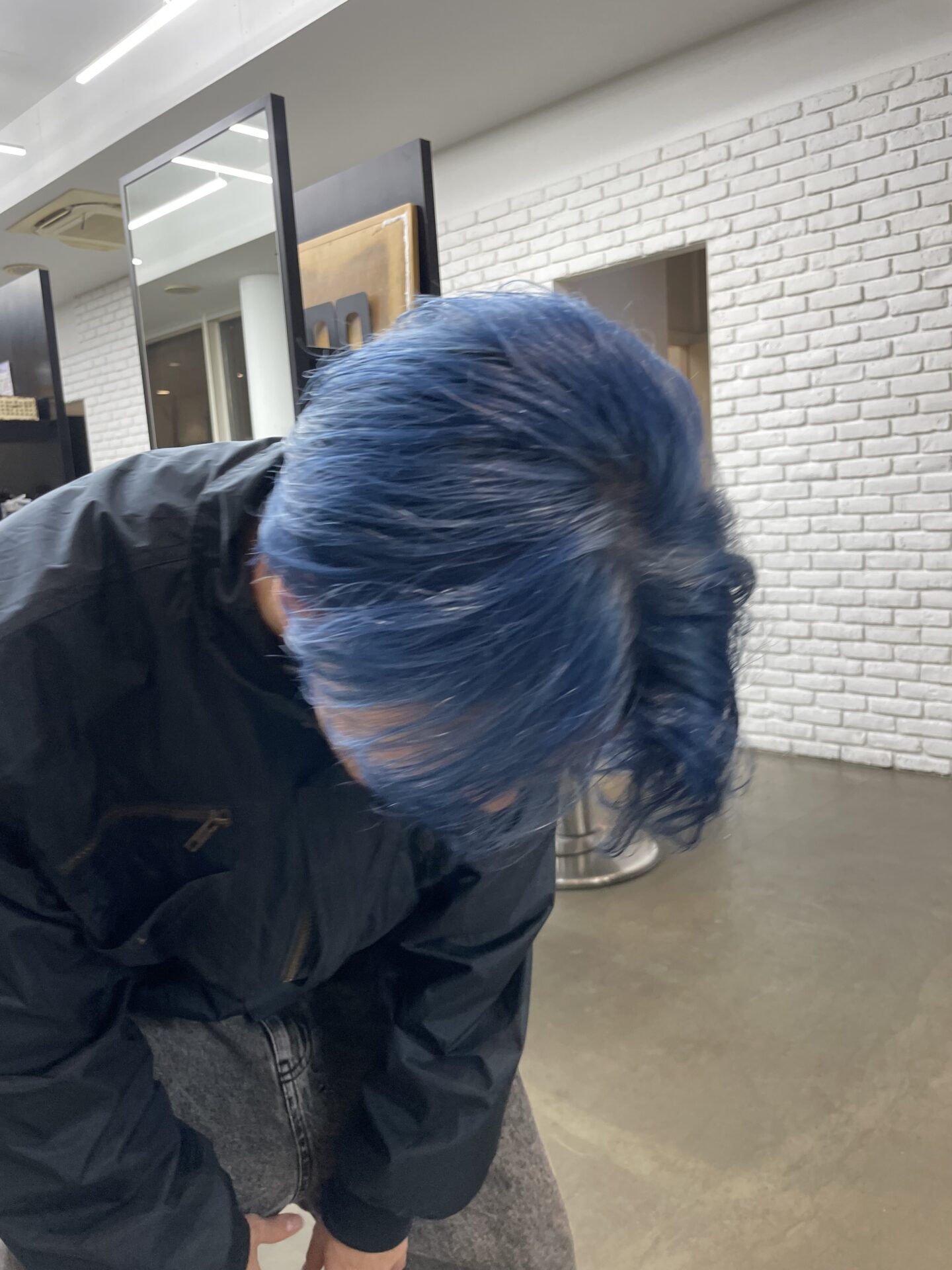 ブリーチカラー　ブルー💙