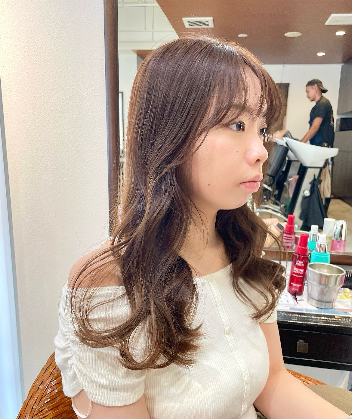 艶感たっぷりブラウンベージュカラー