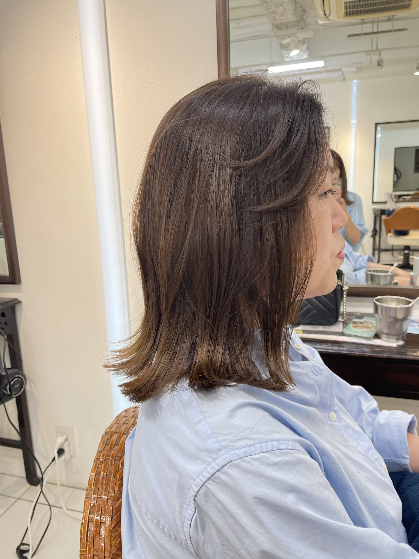 縮毛矯正して3ヶ月後でもこんなに艶々に