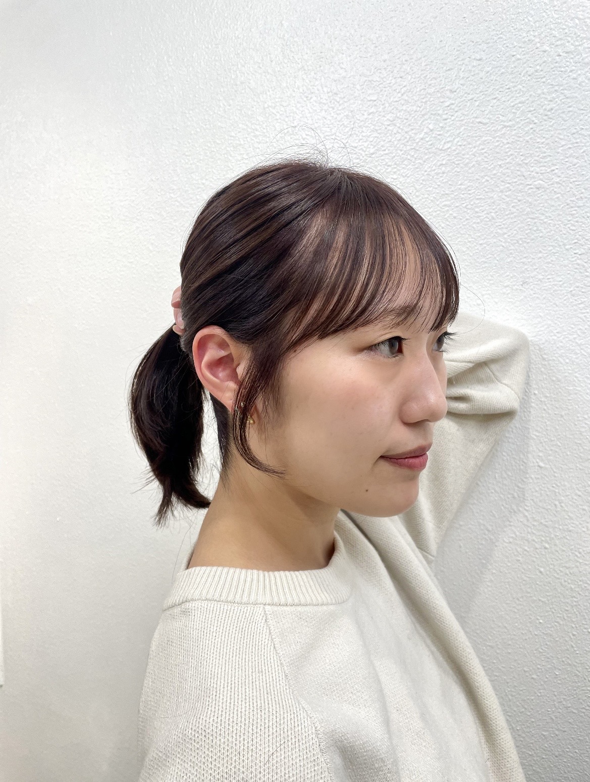 結んでも可愛い顔まわりカット