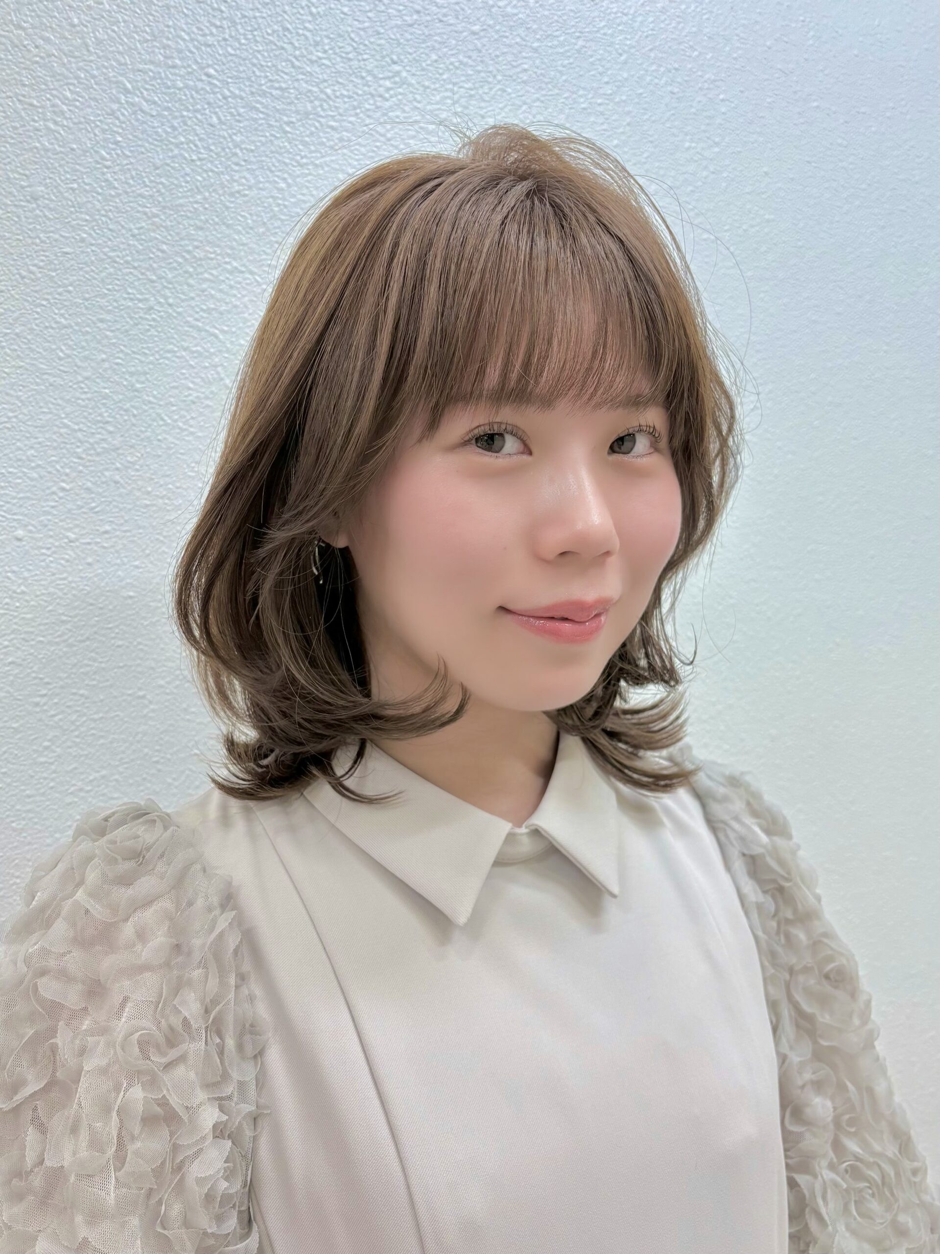 伸ばし途中もかわいい⭐︎ミディアムレイヤー