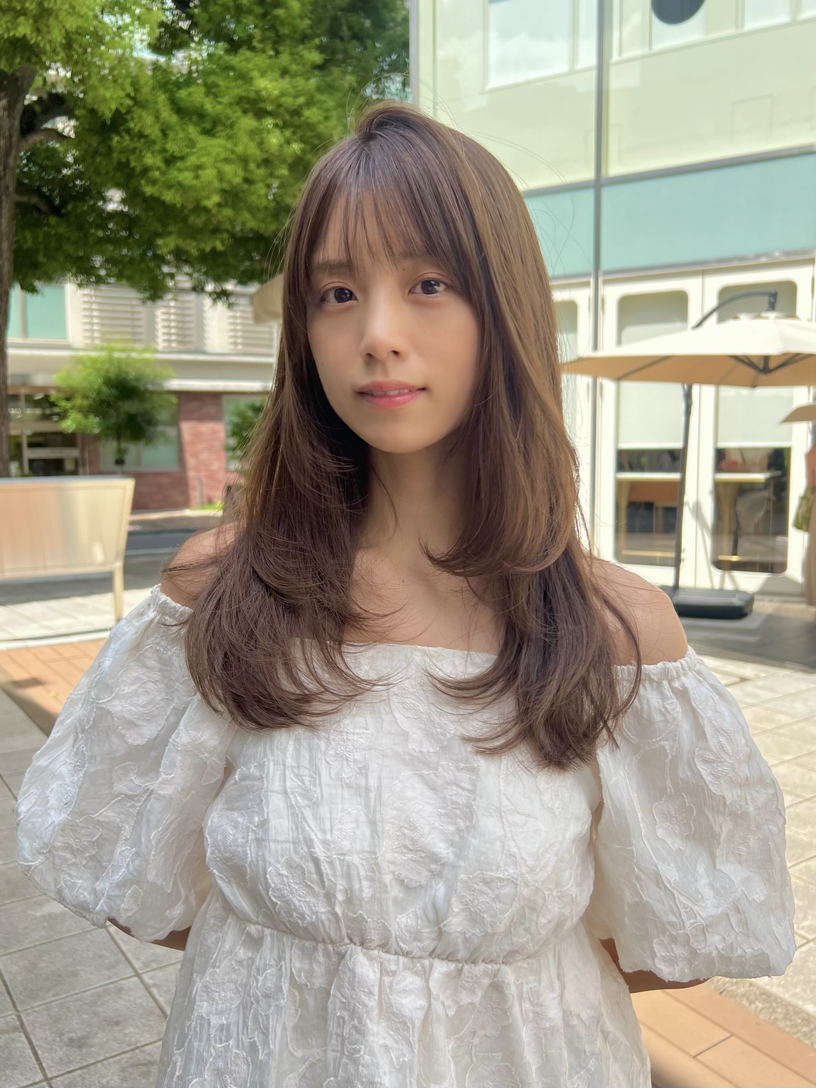 【室井】ワンカールで可愛いロングレイヤー×ベージュ
