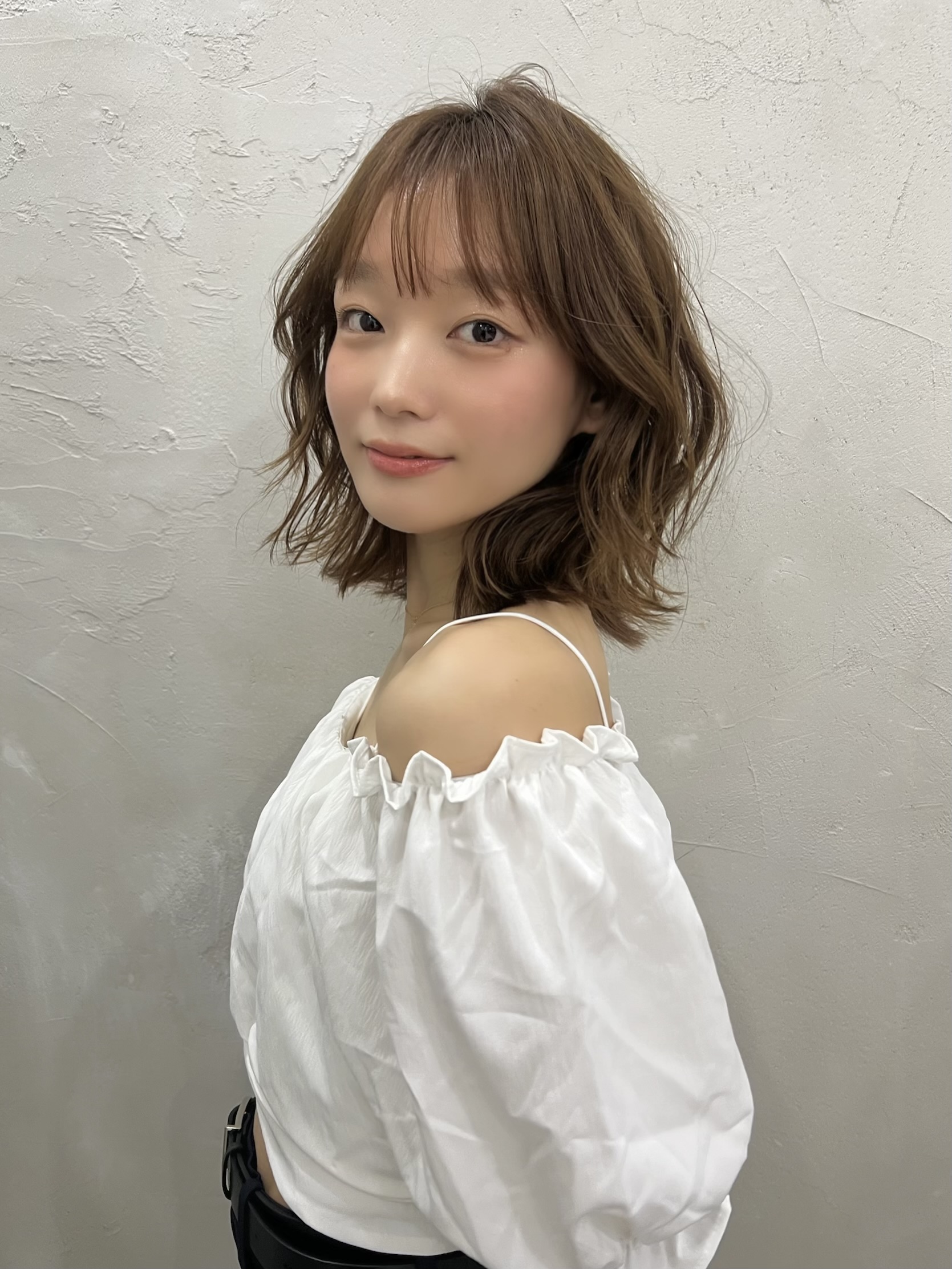 【室井】大人可愛いレイヤーロブ×ベージュカラー