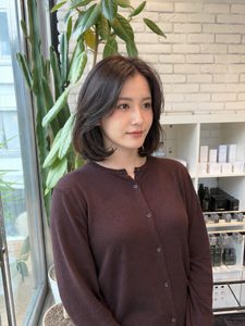 【稲田】すきバサミを使わないカットとは？スライドカットでまとまるレイヤーボブ