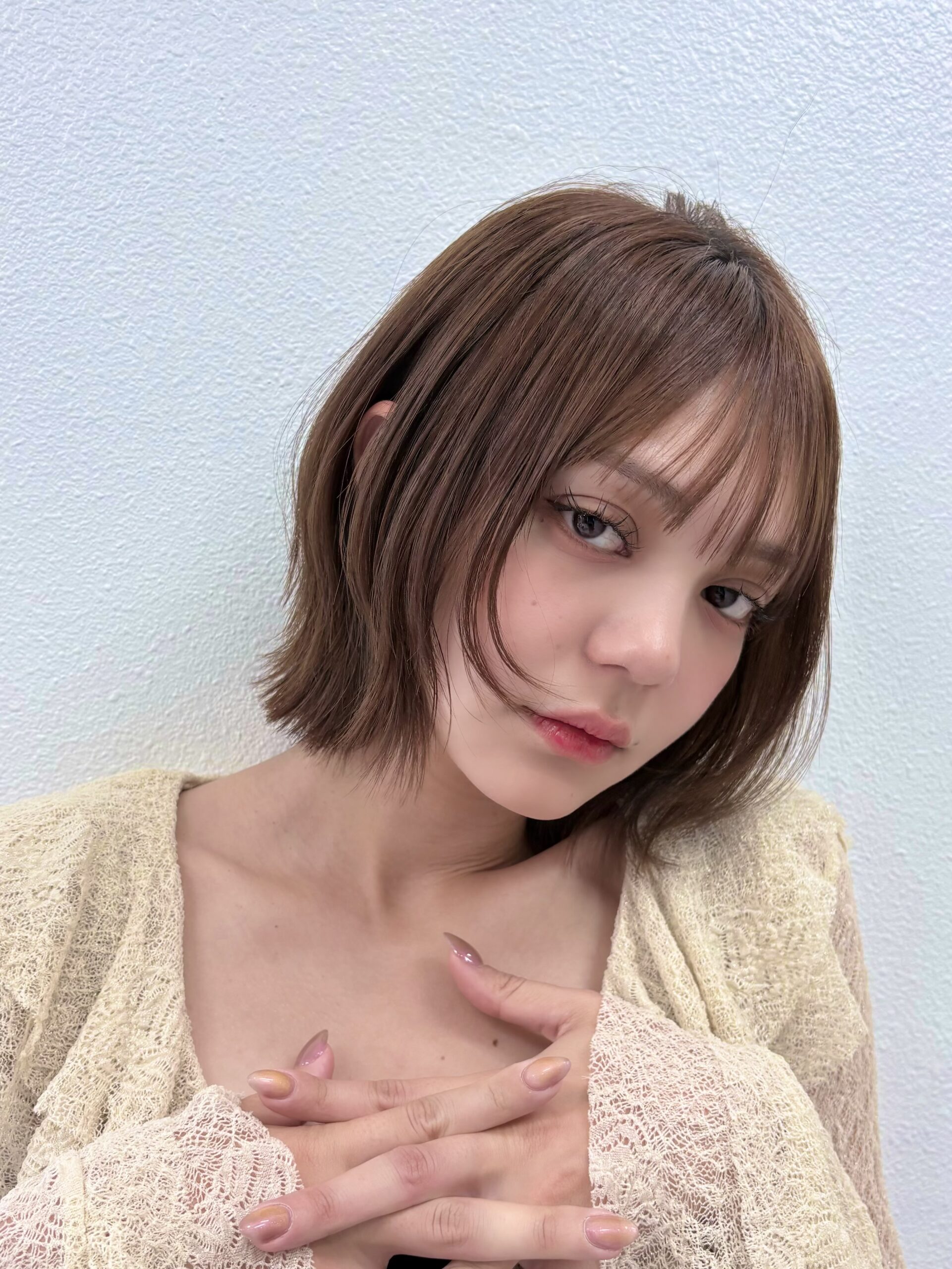 くびれのあるレイヤーボブ